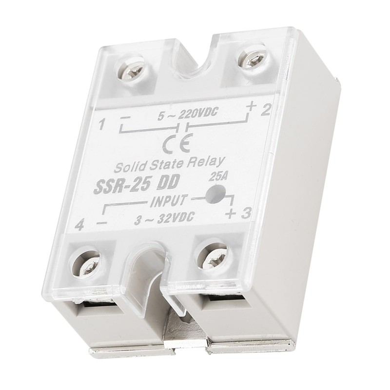 LOCADENCE SSR 25 DD 25A 5~220VDC Solid State Relay, no