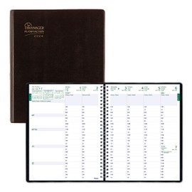 Blueline 2024 Timanager Planifi-Action Weekly/Monthly Planner, Appointment Book, 13 Months, December to December, Twin-Wire Binding, 8.5" x 6.75", Bilingual, Black (CBBM2.BLK-24)