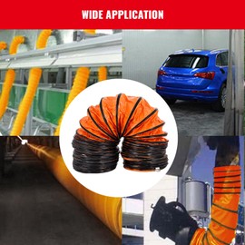 Happybuy 10m/32FT PVC Flexible Duct Hose for 12 Inch/300mm Exhaust Fan, Ventilation