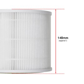 Spares2go Air Purifier Replacement Filter compatible with Levoit 300 300S Core 300-RF 3-in-1 H13 HEPA (High-Efficiency Activated Carbon, White, 2 Pack + Fresheners)