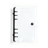 BOJIDO Personal Organizer, Transparent Binder, 6 Holes, A6, 7.6 x