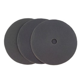 Starcke Premium 7 Inch Heavy Duty Cloth Sanding Discs - 7/8" Hole Bolt On Attachment Black Silicon Carbide - for Natural Stone, Plastics, Fiberglass and Concrete (50, 320 Grit)
