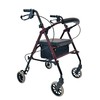 Tuffcare Freedom Lightweight Folding Aluminum Rollator Walker with 6-inch Wheels,