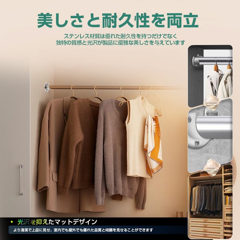Stainless Steel Metal Fittings, U-Shaped Closet, Screws, Socket Closet Rod