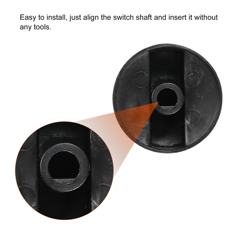 MECCANIXITY Stove Knob Replacement 41m x 24mm Cooktop Knob Burner