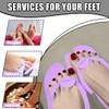 LYARCHTE 6 Pairs Disposable Foam Pedicure Slippers, Multi Color Bulk