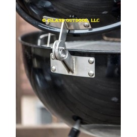 BBQgaskets.com LIMITED EDITION Stainless Weber KETTLE Lid Hinge Mod smoker one touch 22.5 26.75