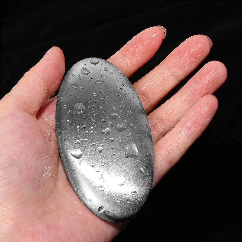 Enwye 2 Sets Of Stainless Steel Soap (with Base) Suitable