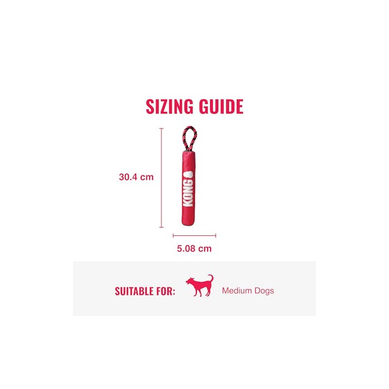 Kong Signature Stick Juguete para Perro con Cuerda