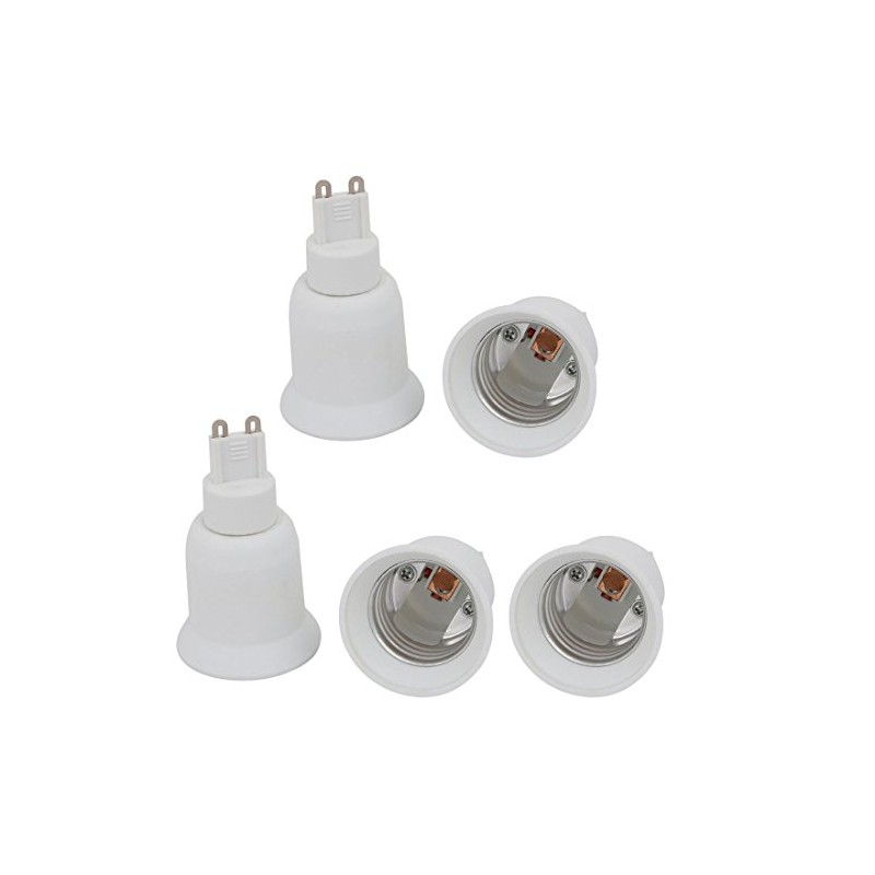uxcell 5pcs G9 to E27 Extender Adapter Converter Light Socket