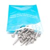 IMScrews 25pcs #10 x 1" Stainless Hex Washer Head Self
