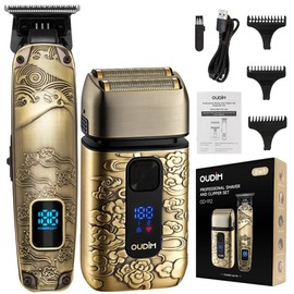 Men's Electric Head Shaver, Foil Shaver for Bald Men, Men's Hair and Beard Trimmer Grooming Kit, Facial Hair Remover, Cordless, Barber Hair Clipper, Best Gift for Father's Day
