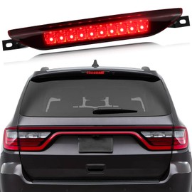 KEEGTBOX High Mount Stop LED Third Brake Light Fit For 2011-2017 Dodge Durango Jeep Grand Cherokee Dodge Caliber Jeep Compass(Red)