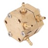 Hexagonal Dental Water Valve Good Passability Copper Water Pressure Regulator