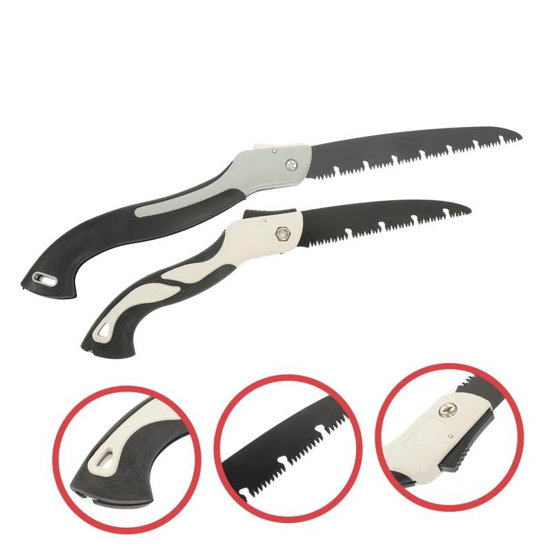 Mipcase 2PCS Portable Folding Hand Saw for Woodworking Household Use