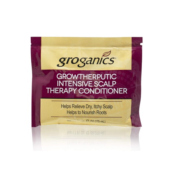 GROGANICS Groganics Growtherputic Intensive Scalp Therapy Conditioner Packets, 1.75 Ounce