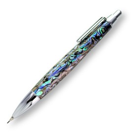 LACHIEVA LUX Abalone Shell Mechanical Pencil 0.7mm, Luxury Mechanical Pencil, Durable Professional Medium Point Pencil for Drawing and Sketching with 12 x 0.7mm Lead Refills