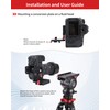 IFOOTAGE Camera L Bracket HV-01, Vertical/Horizontal Conversion Tripod Quick Release