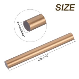 uxcell 6pcs Mini Hot Glue Sticks for Glue Gun 0.43 inch x 4 inch Large Glue Sticks, 11 x 100mm Bronze Gold