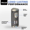 Xikar HP3 Triple Jet Flame Butane Torch Lighter, Silver |