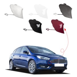 CZShiYue Front Bumper Tow Hook Cover Fit for Ford Focus MK3 III 2014 2015 2016 2017 2018 Towing Eye Cap F1EB-17A989 F1EB17A989 (Unpainted, Right Passenger Side) Xinpinsai