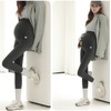 GS Market Winter Maternity Fleece-lined Stretch Leggings Tights Fleece-lined Leggings Black L