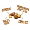 Everything Bagel Cashews and Almonds, Flavored Cashews, Flavored Almonds with