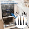 Moxinox 20-Piece Black Gold and Silverware Set, 18/0 Stainless Steel