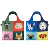 LOQI SC-PK"Stephen Cheetham Cats/Dogs" Reusable Shopping Bag (Pack of 2)