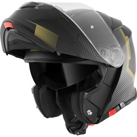 Bogotto H271 Wayke Flip-Up Helmet, Matte Black/Green, L