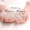 JAKAWIN Bride Wedding Crystal Hair Vine Silver Rhinestone Hair Piece