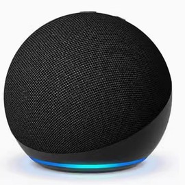 Compact Alexa Speaker with Premium Sound , Newest Model for Home & Big Rooms large bedroom.Non-intelligent model - Color: Black