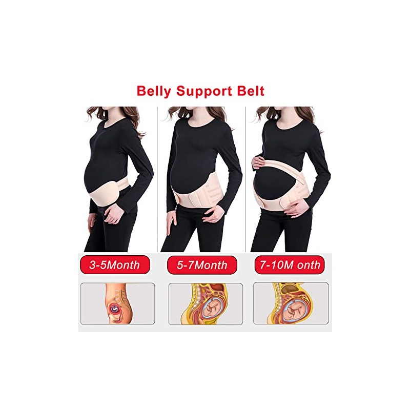 Faja de Embarazo de Cinturón Maternidad con Soporte - Ajustable