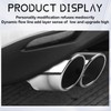 Stainless Steel Dual Exhaust Tip, 2.5" Inlet 2.4" Outlet Dual