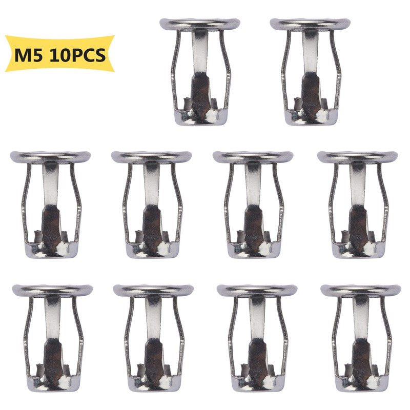 10Pcs Stainless Steel M5 Jack Nut Threaded Insert Petal Nuts