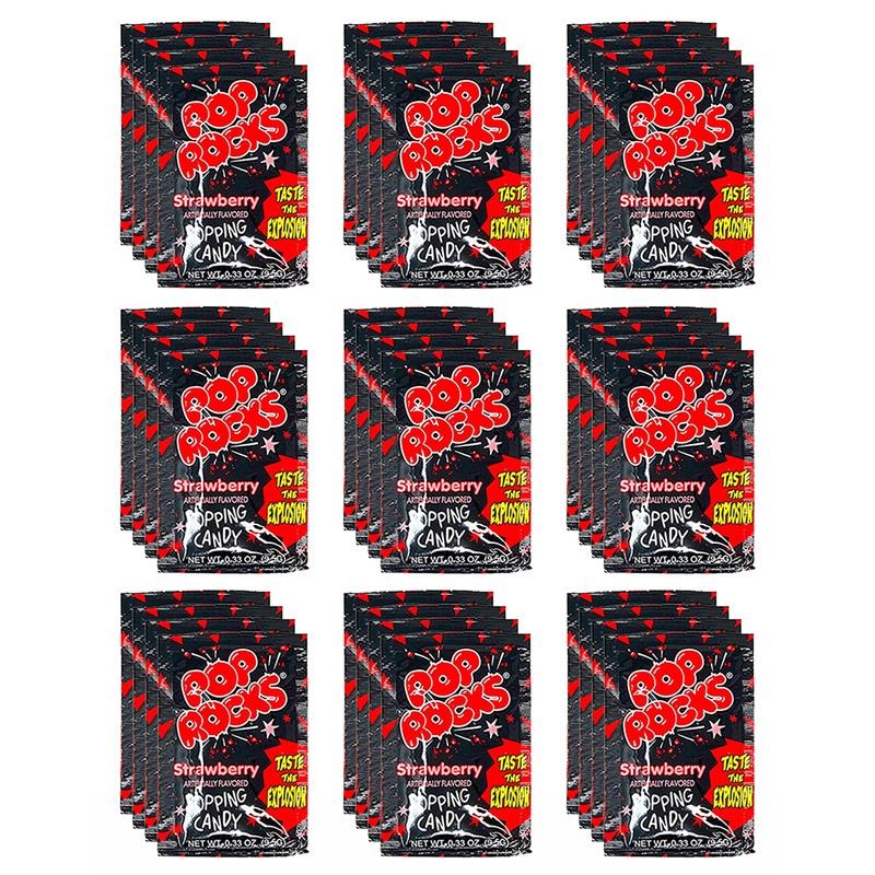 Pop Rocks Strawberry Bulk (0.33oz) - 72 Pack of Straw