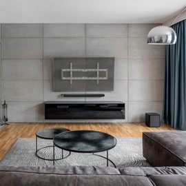 Mount-It! Tilting TV Wall Mount for 43"-90" TVs, Ultra Slim Heavy-Duty TV Mount with Low Profile 1.9", VESA 200x200 to 800x400, Supports up to 165 lbs, White