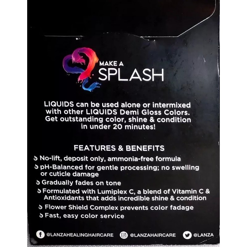 L’ANZA LANZA LIQUIDS Demi Gloss, Glaze. Tone. Correct SET 4