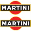 Pure Print Cut Martini Car Sticker Set - 17 cm,
