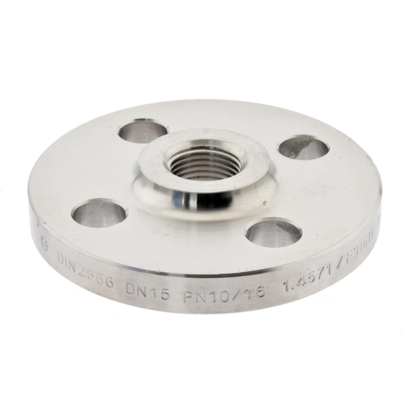 Threaded Flange DN10/PN16, DIN 2566, Rp 3/8 Inch Female Thread,