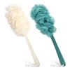 2Pack Back Scrubber for Shower，PIPUHA Loofah Sponge Shower Brush Using