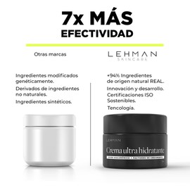 Lehman-Men's Facial Moisturising Cream+ Hyaluronic Acid+Growth Factors+Collagen-Men's Anti-Wrinkle Cream-Men's Anti-Wrinkle Facial Cream-Natural-Men's Moisturising Face Cream
