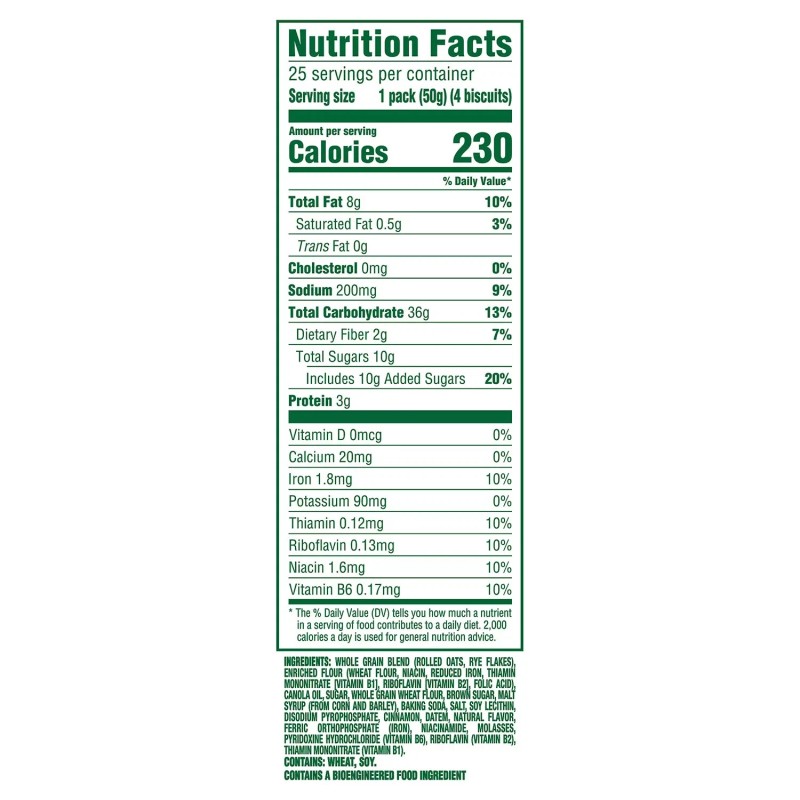 belVita Cinnamon Brown Sugar Breakfast Biscuits 25 Packs 4 Biscuits