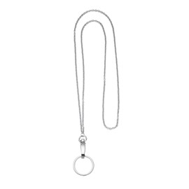 Fashion Lanyard, Wisdompro® Women's 19" Fashion Lanyard Necklace with Swivel Oval Clasp and Key Ring for ID Card Holders and Keys (O-Ring Chain)