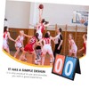 Sosoport Portable Basketball Scoreboard 2- Score Flipper Multifunctional for Sports