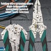 Wire Cutter,Foldable Cable Stripping Crimper Plier | Multi-Function Electrician Wire