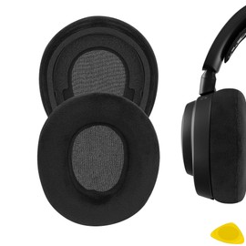 Geekria Comfort Velour Replacement Ear Pads for SteelSeries Arctis Nova Pro Wireless Headphones Repair Parts (Black)