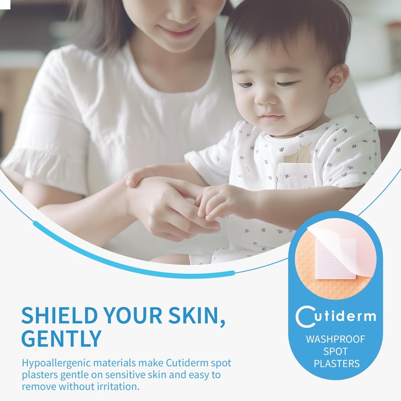 Cutiderm Small Round Spot Plasters 22 x 22mm 200 Plasters