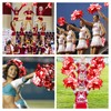 4 Pcs Cheerleading Pom Poms with Cozy Handles for Adults