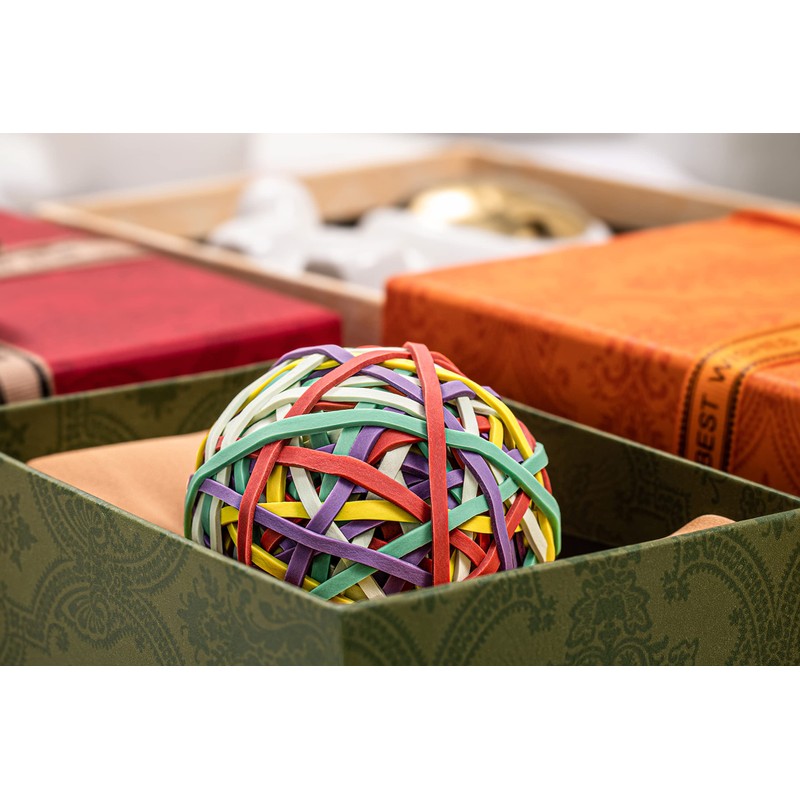 Mikily's 5 Colors Rubber Bands Ball for 0.33lb Office Supplies